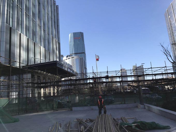 中铁大厦施工现场-1