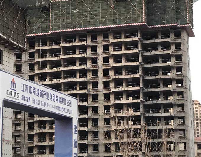 中南世纪城施工现场