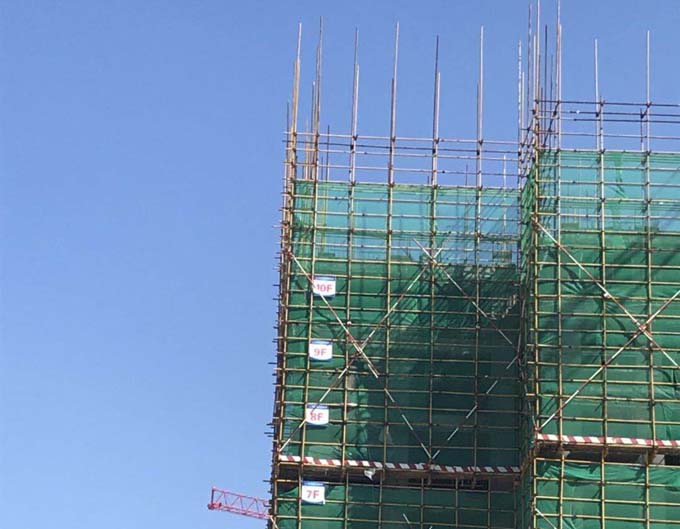 高新区青岛中学教职工中心施工现场