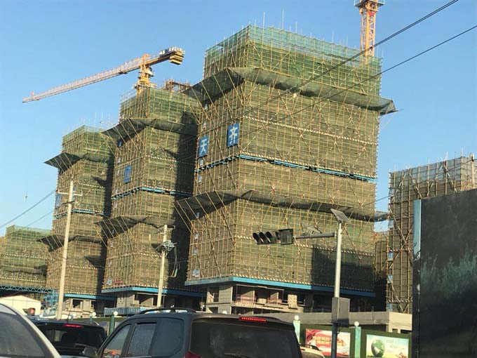 王沙路天齐龙湖工地大包施工现场