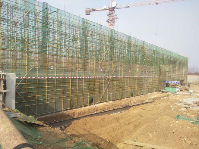 青岛中德生态园施工现场