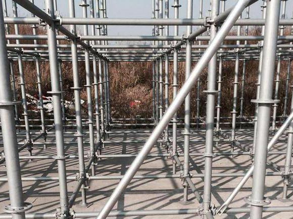 盘扣脚手架安装效果