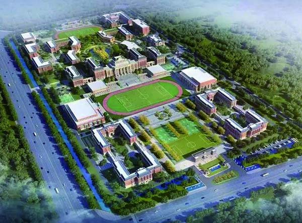 青岛南开学校施工现场