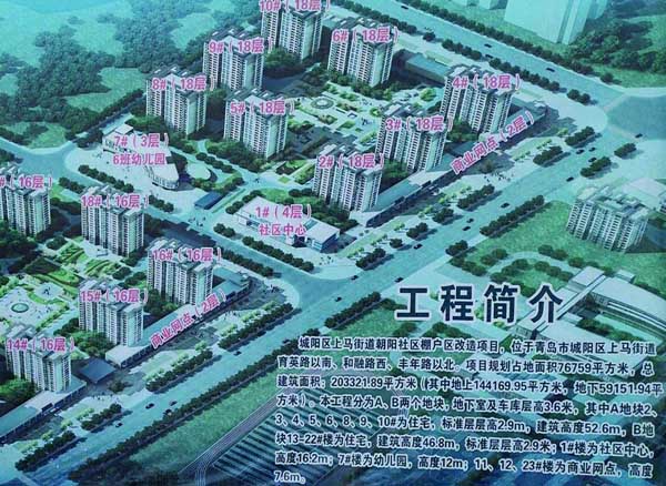 城阳高新区朝阳社区施工现场项目